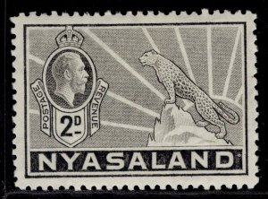 NYASALAND PROTECTORATE GV SG117, 2d pale grey, M MINT.