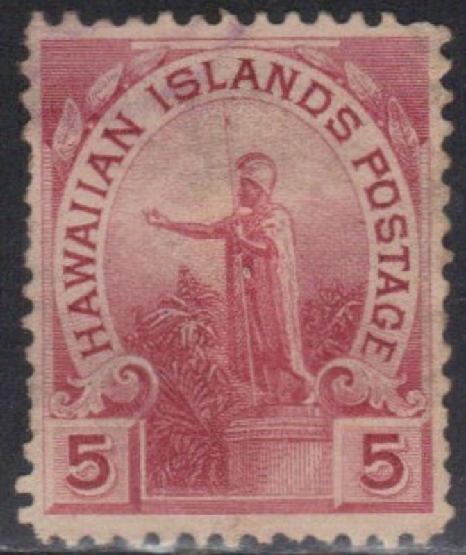 ROSS1374: HAWAII SCOTT# 76    5c 1894   STATUE