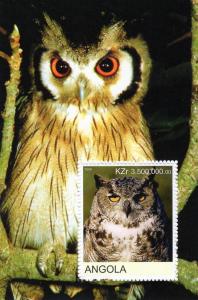 Angola 2000 Owls SS No.II  Perf. MNH VF 