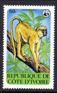 Ivory Coast 529 Monkey MNH VF