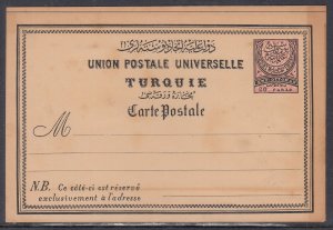 Turkey - 1880 Unused Postal Card