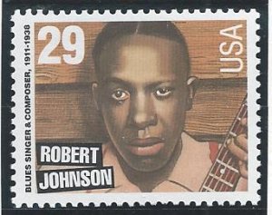 US #2857, Robert Johnson, M-NH*-