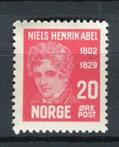 NORWAY; 1929 early Abel Type fine Mint hinged 20ore. value