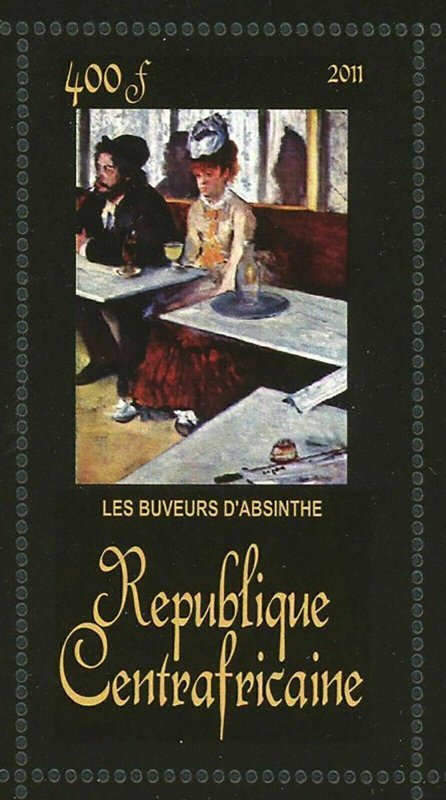 Edgar Degas Stamp Après Le Bain Petit-déjeuner Après Un Bain  S/S MNH #3412-3417