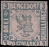 Bergedorf  - 4 - Unused - Reprint 