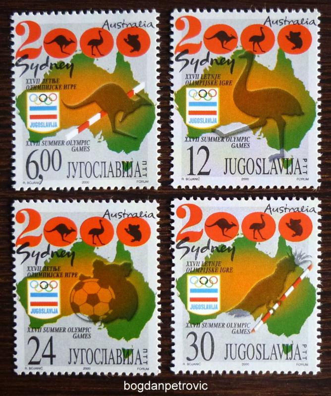 2000 YUGOSLAVIA-COMPLETE SET (MNH)! olympic games sydney australia animal I11