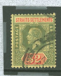 Straits Settlements #166v  Single