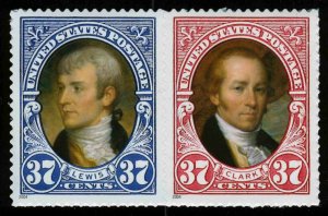 #3856a 37c Lewis & Clark, Se-Tenant Pair, Mint **ANY 5=FREE SHIPPING**