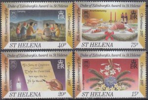 ST HELENA Sc # 703-6 CPL MNH SET of 4 -  CHRISTMAS 1997