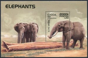 Laos 1335, MNH. Elephants 1997.