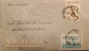 MI) 1946, ARGENTINA, VIA F.A.M.A, AEROPOSTAL, AIR MAIL,
