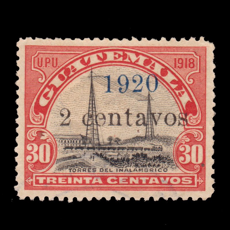 GUATEMALA STAMP 1920 SCOTT # 166. UNUSED.