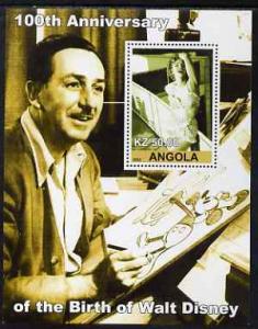 Angola 2002 Birth Centenary of Walt Disney #02 perf s/she...