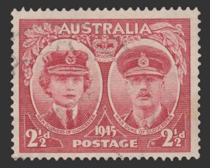 AUSTRALIA STAMP 1945. SCOTT # 197. USED