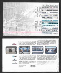 vtaeb.SE)2004 CANADA, METRO TRANSIT COMMISSION, TORONTO, VARIETY OF TRAINS, FDC