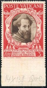 Vatican 118 Error VF Bottom Imperf Margin - Toning Spot