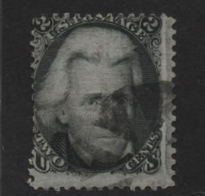 $US Sc#85b used, average Z grill sm. crease, RP Crowe cert., Cv. $1100