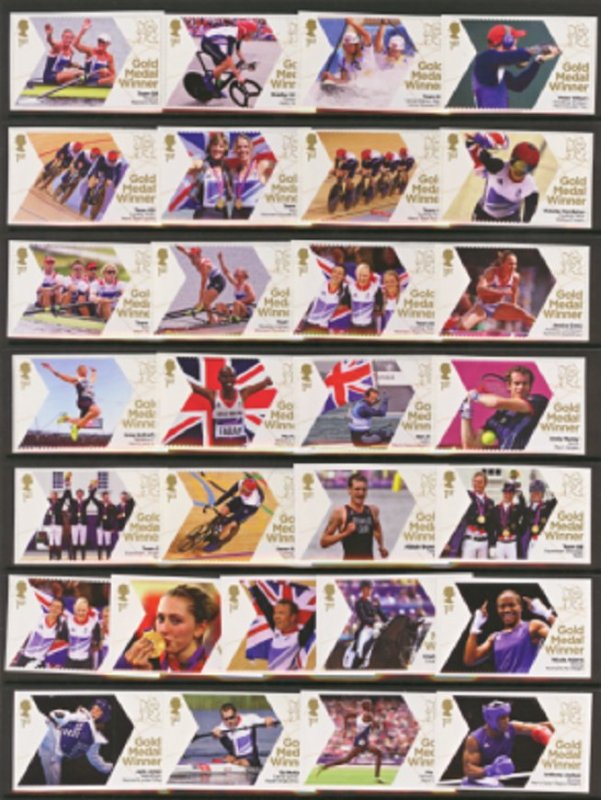 2012  S.G: 3342/70  - LONDON 2012 GOLD MEDAL WINNERS -   UNMOUNTED MINT FULL SET