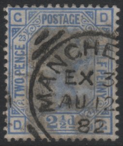 82 SG157 Plate 23  2 1/2d D-G