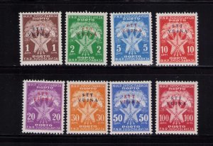 Yugoslavia Trieste J11-J18 Postage Due Stamp Set Mint Hinged 1952