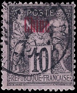 France-offices in China 1894 YT 4 U F (type I)