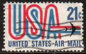 US Scott C81, 1971 Air Mail 21c used airmail