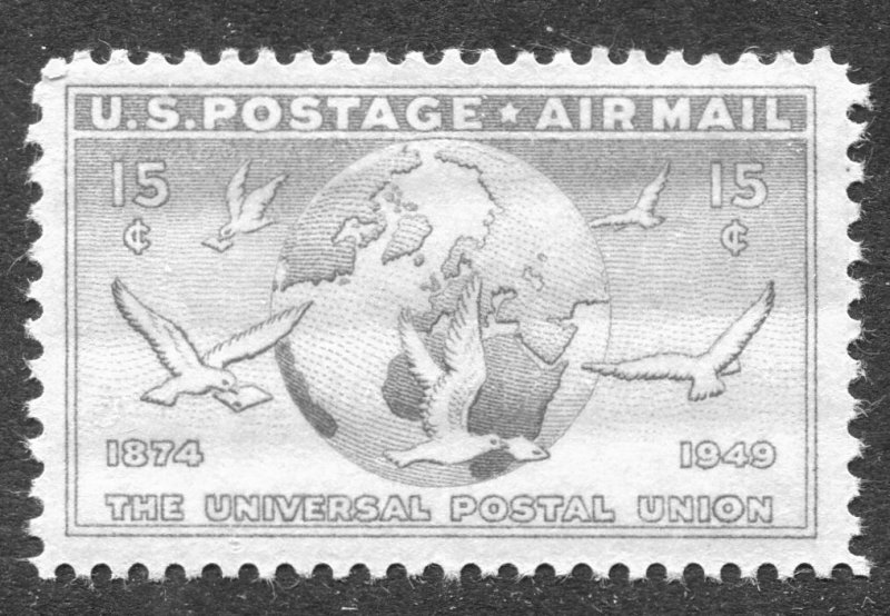 C43 15c Globe and Doves Carrying Messages Mint NH OG  VF