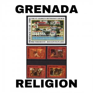 Thematic Stamps - Grenada - Religion - Choose from dropdown menu