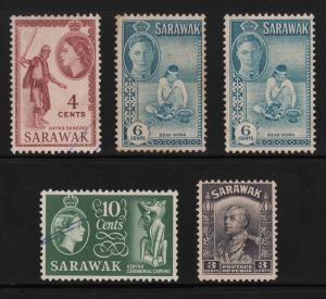 1949-57 Sarawak Vintage Collections - USED