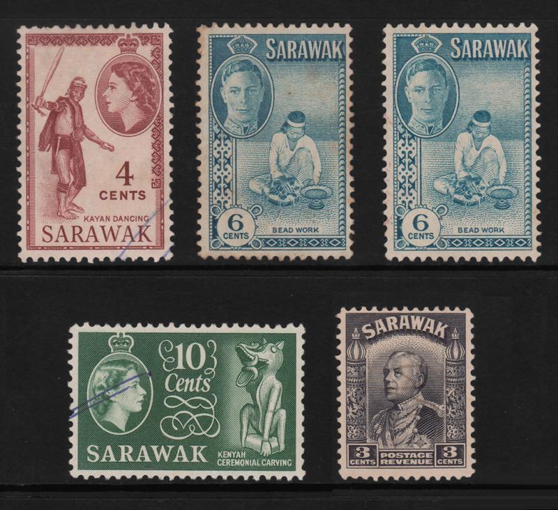 1949-57 Sarawak Vintage Collections - USED