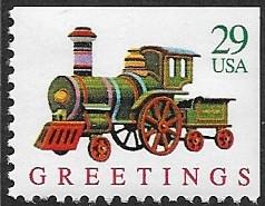 # 2717 - Greetings - Train - MNH