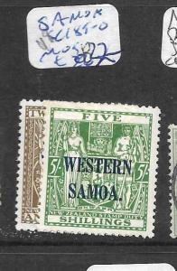 SAMOA (P1501BB) ON NZ ARMS 2/6, 5/-  SG 189-1909  MOG