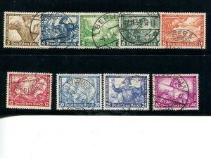 Germany #B49-57  Used VF   - Lakeshore Philatelics