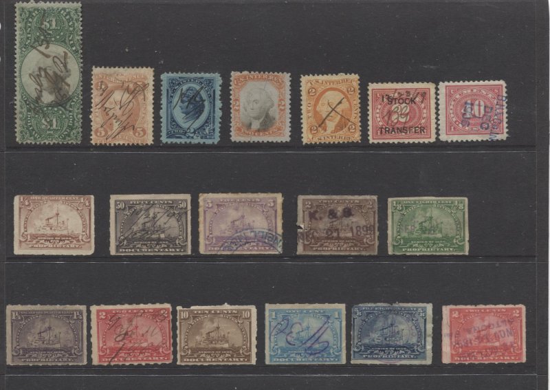 STAMP STATION PERTH - US #18 Back of Book Selection 18 Used - Unchecked-