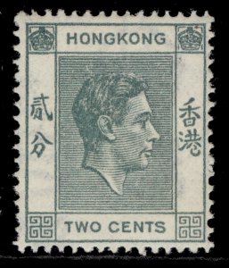 HONG KONG GVI SG141a, 2c grey, M MINT.