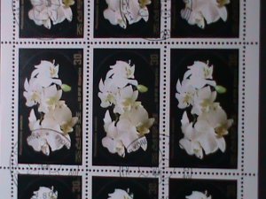 ​KOREA-1984-SC#2391  PHALAENOPSIS AMABILIS FLOWERS CTO FULL SHEET VERY FINE