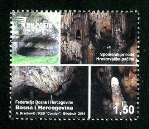 BOSNIA & HERZEGOVINA/2014, Natural monument - Hrustovo cave, MNH