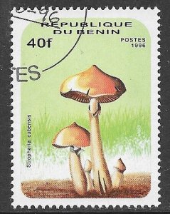 BENIN 1996 40fr Mushrooms Pictorial Sc 877 CTO Used