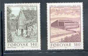 Faroe Islands Sc  39-0 1978 New Library stamp set mint NH