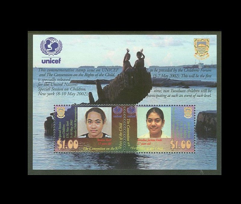 Tuvalu #886 UNICEF Miniature Sheet MNH