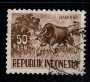 Indonesia Scott 430 Used Banteng Bull stamp