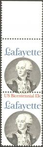 1716a, MNH RED COLOR MISSING ERROR - LAFAYETTE