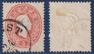 Austria - 1860 - Scott #14 - used - Franz Josef
