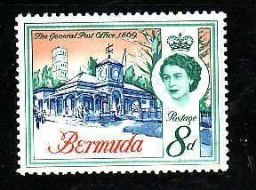 Bermuda-Sc.#181-unused NH 8p General Post Office-id2-QEII-1962-5-