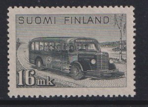 Finland    #253  MH  1946  post bus 16m