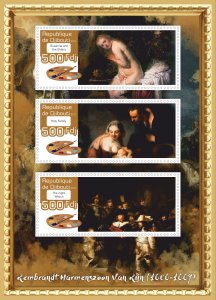 Stamps.Art, painting, Rembrandt 2017 year 19 sheets perforated MNH**