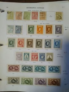 collection on pages Romania 1915-36 CV $335