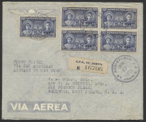 1939 PanAm FAM 18 July 1 Flight Registered Newfoundland to New York