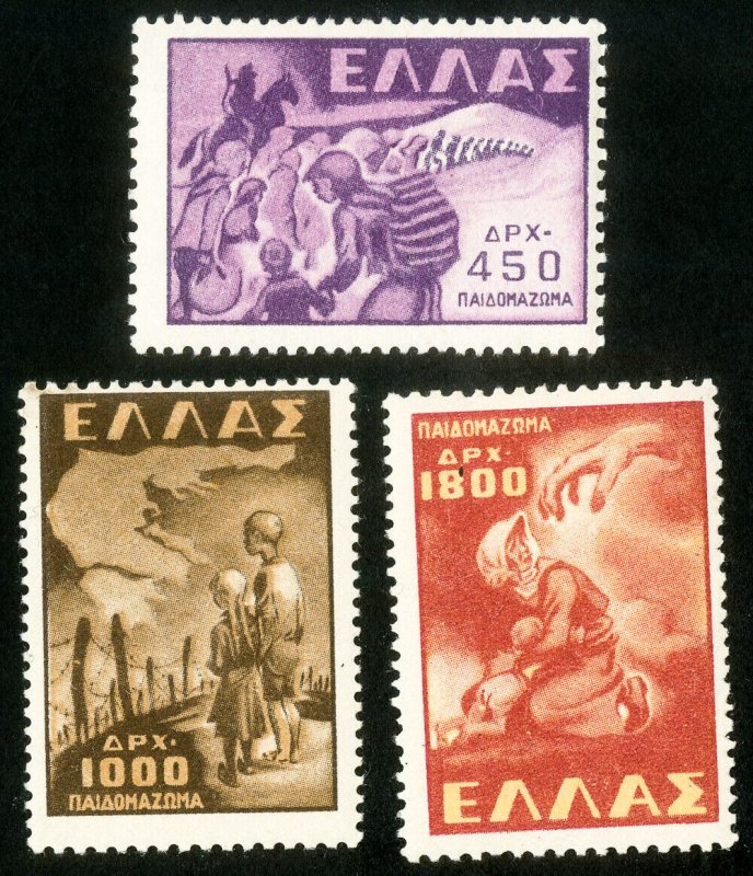 Greece Stamps # 517-19 MLH+MNH VF 