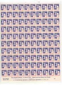 1956 EASTER SEALS, FULL SHEET